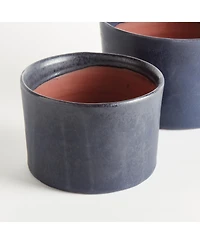 Navy Terracotta Planters Studio Cachepots
