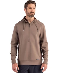 Cutter & Buck Men's Roam Eco Half Zip Recycled Hooded Pullover
