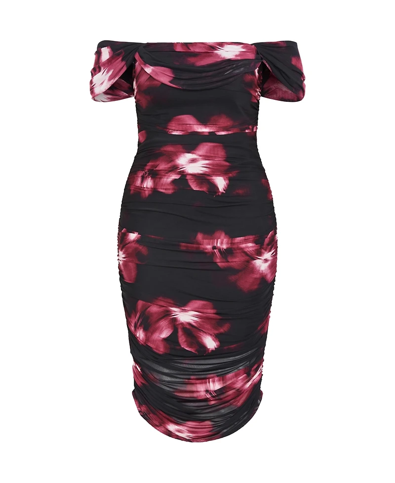 City Chic Women's Jazmin Print Dress