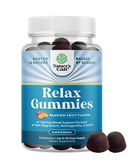 Calming Gummies for Adults with Ashwagandha and Magnesium, Passion Fruit, 90ct
