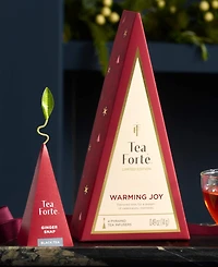 Tea Forte Holiday Warming Joy Petite Tea Tree Bundle with 16-Pyramid Infusers