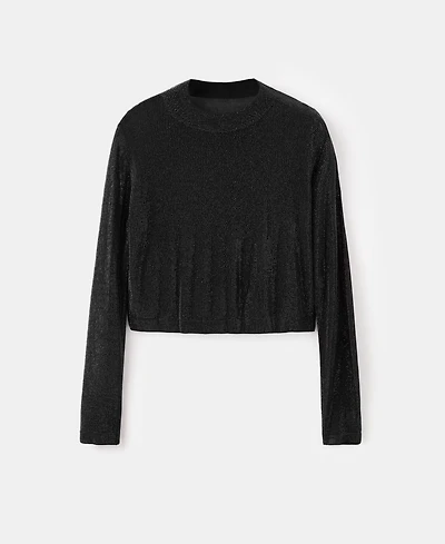 Mango Women's Crystal Crop Sweater