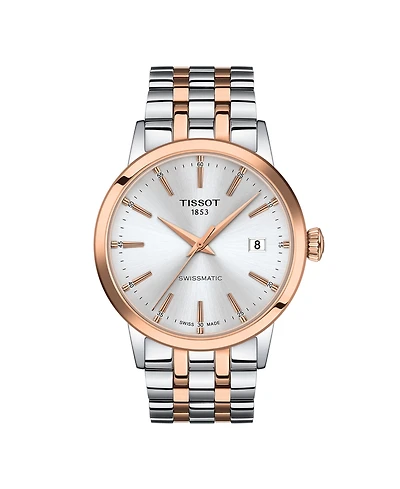 Tissot Men's Swiss Automatic Classic Dream Two-Tone Stainless Steel Bracelet Watch 42mm