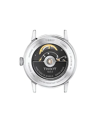 Tissot Men's Swiss Automatic Classic Dream Black Leather Strap Watch 42mm