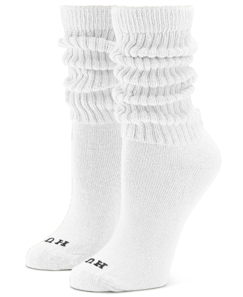 Hue Women's 4-Pack Wide Ribbed Slouch Casual Socks