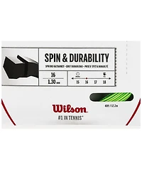 Wilson Revolve Spin 16g Green Tennis String - Green