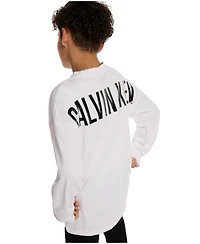 Calvin Klein Boys 8-20 Impact Font Long Sleeve T-Shirt