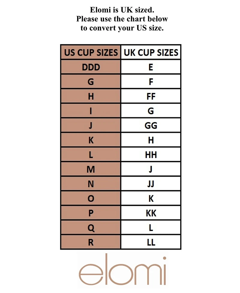 Elomi Teagan Underwire Padded Half Cup Bra