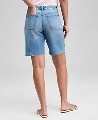 And Now This Women's High Rise Bermuda Jean Shorts, Macy's Exclusive