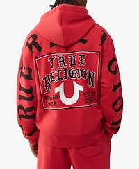 True Religion Men's Flag Zip Up Hoodie