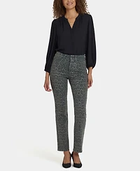 Nydj Petite High Rise Marilyn Straight Short Jeans