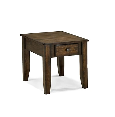 Intercon 22"" x 28"" End Table in Raisin