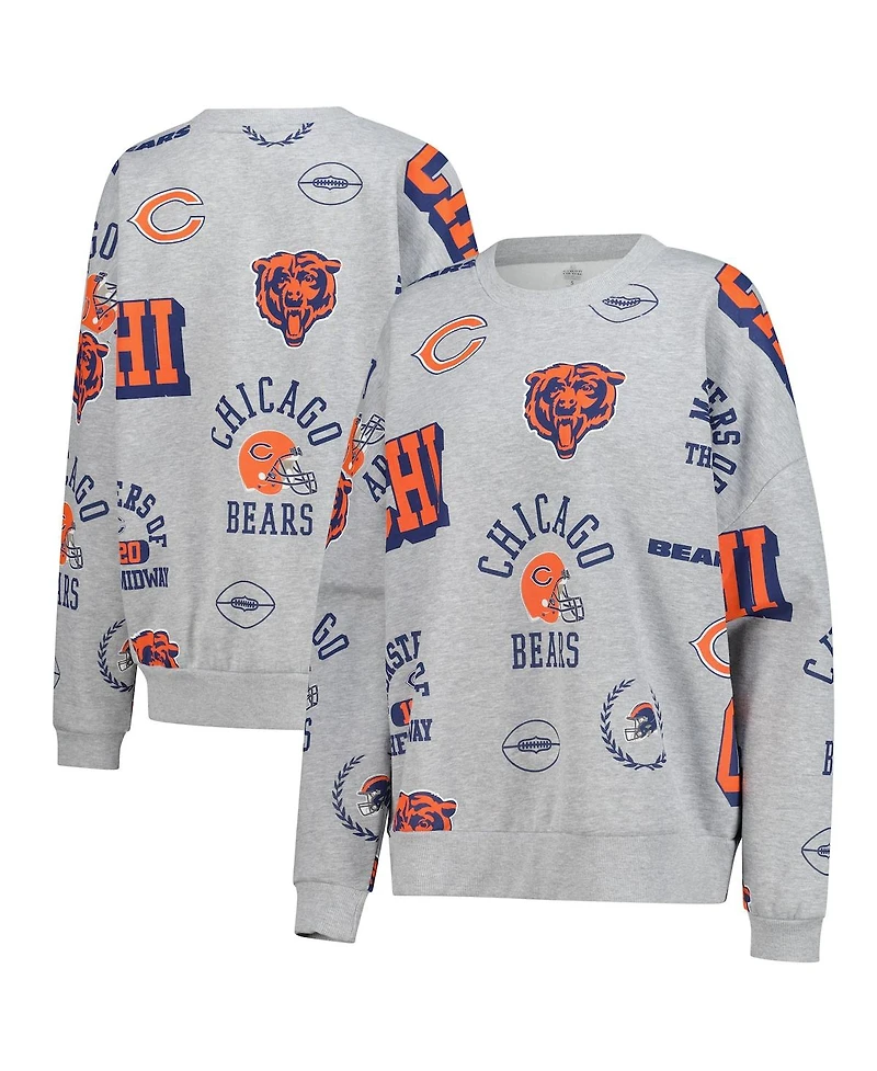 Gameday Couture Women's Heather Gray Chicago Bears Always On Repeat Fleece Sweatshirt