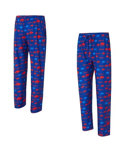 Concepts Sport Men's Royal Buffalo Bills Retro Mosaic Allover Print Knit Pants