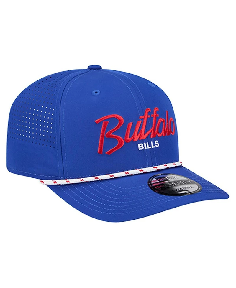 New Era Men's Royal Buffalo Bills Script 9SEVENTY Adjustable Hat