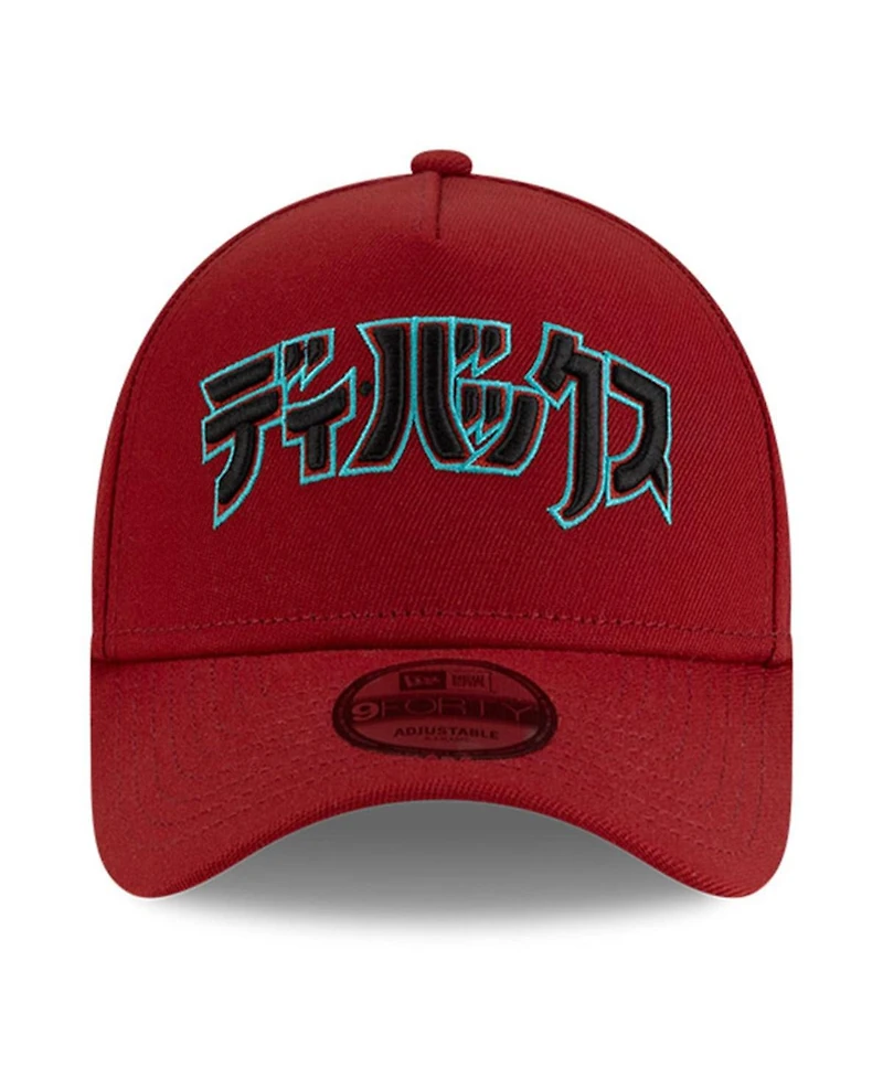 New Era x Hyperfly Men's Red Arizona Diamondbacks A-Frame 9FORTY Adjustable Hat