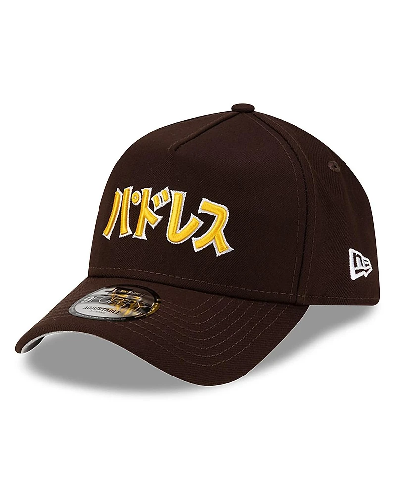 New Era x Hyperfly Men's Brown San Diego Padres A-Frame 9FORTY Adjustable Hat