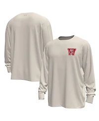Under Armour Men's Wisconsin Badgers Throwback Motion Heavyweight Long Sleeve T-Shirt