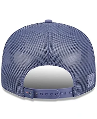New Era Men's Gray/Meadow Blue New England Patriots 2025 Rivalries Collection Team Split Panel 9FIFTY Snapback Hat