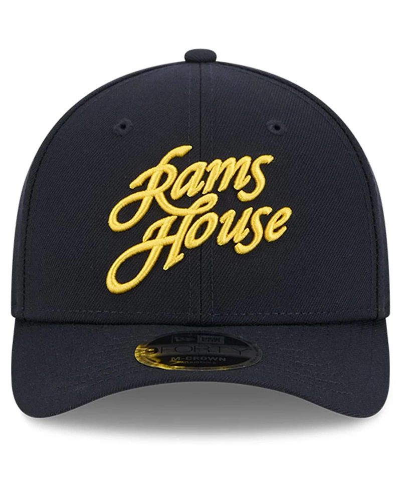 New Era Men's Midnight Blue Los Angeles Rams 2025 Rivalries Collection Team 9FORTY M-Crown Adjustable Hat
