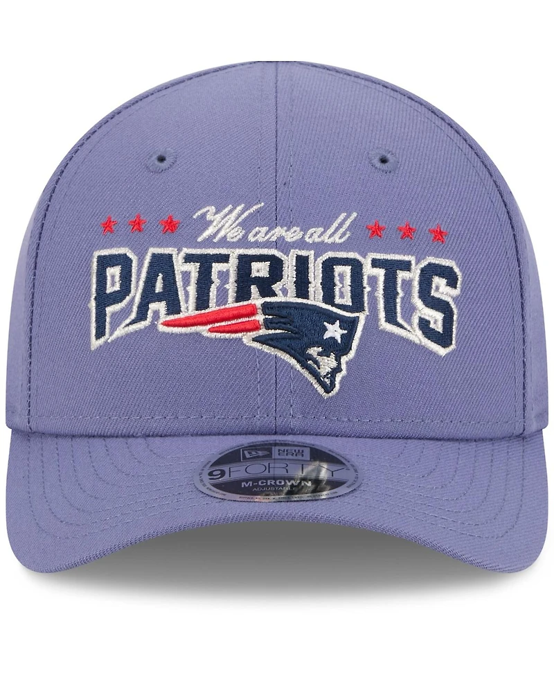 New Era Men's Meadow Blue New England Patriots 2025 Rivalries Collection Team 9FORTY M-Crown Adjustable Hat