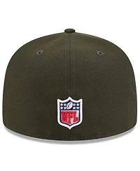 New Era Men's Gotham Green York Jets 2025 Rivalries Collection Sideline Rope 59FIFTY Fitted Hat