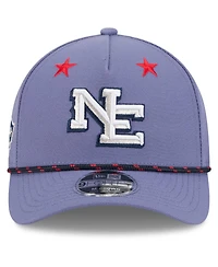 New Era Men's Meadow Blue New England Patriots 2025 Rivalries Collection Sideline A-Frame 9FORTY Adjustable Hat