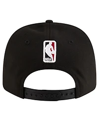 New Era Men's Black Miami Heat 9SEVENTY Stock Adjustable Hat