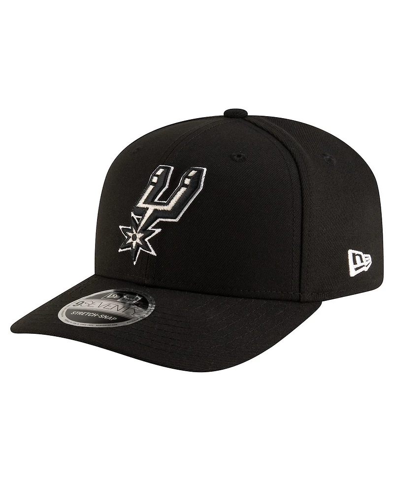 New Era Men's Black San Antonio Spurs 9SEVENTY Stock Adjustable Hat