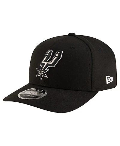New Era Men's Black San Antonio Spurs 9SEVENTY Stock Adjustable Hat