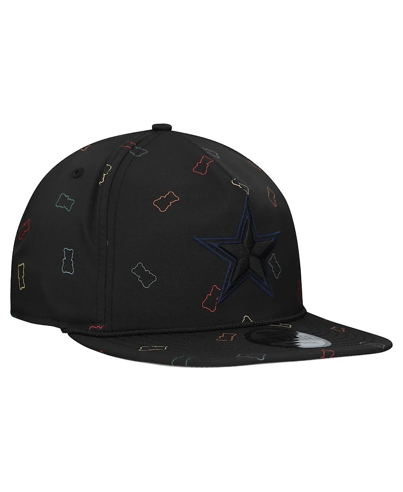 New Era Men's Black Dallas Cowboys Gummy Golfer Snapback Hat