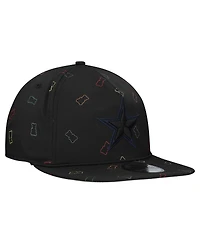 New Era Men's Black Dallas Cowboys Gummy Golfer Snapback Hat