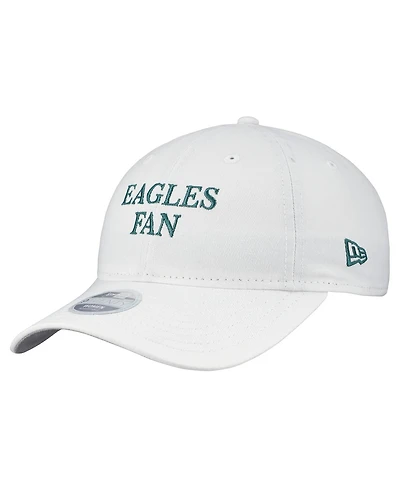 New Era Women's White Philadelphia Eagles Team Fan 9TWENTY Adjustable Hat
