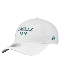 New Era Women's White Philadelphia Eagles Team Fan 9TWENTY Adjustable Hat