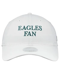 New Era Women's White Philadelphia Eagles Team Fan 9TWENTY Adjustable Hat