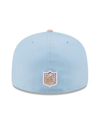 New Era Men's Light Blue/Light Beige Dallas Cowboys Two-Tone Color Pack A-Frame 59FIFTY Fitted Hat