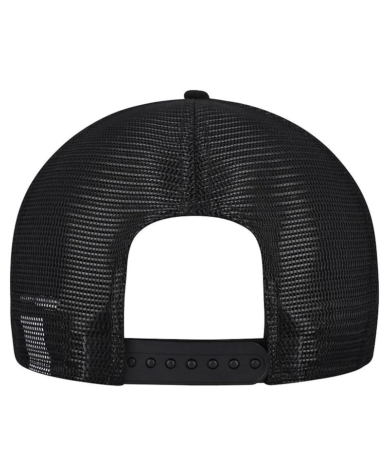 New Era Men's Gray/Black Baltimore Ravens Cork Split Panel 9FIFTY Trucker Snapback Hat