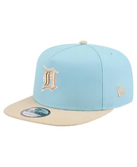 New Era Men's Light Blue/Light Beige Detroit Tigers Color Pack A-Frame 9FIFTY Snapback Hat