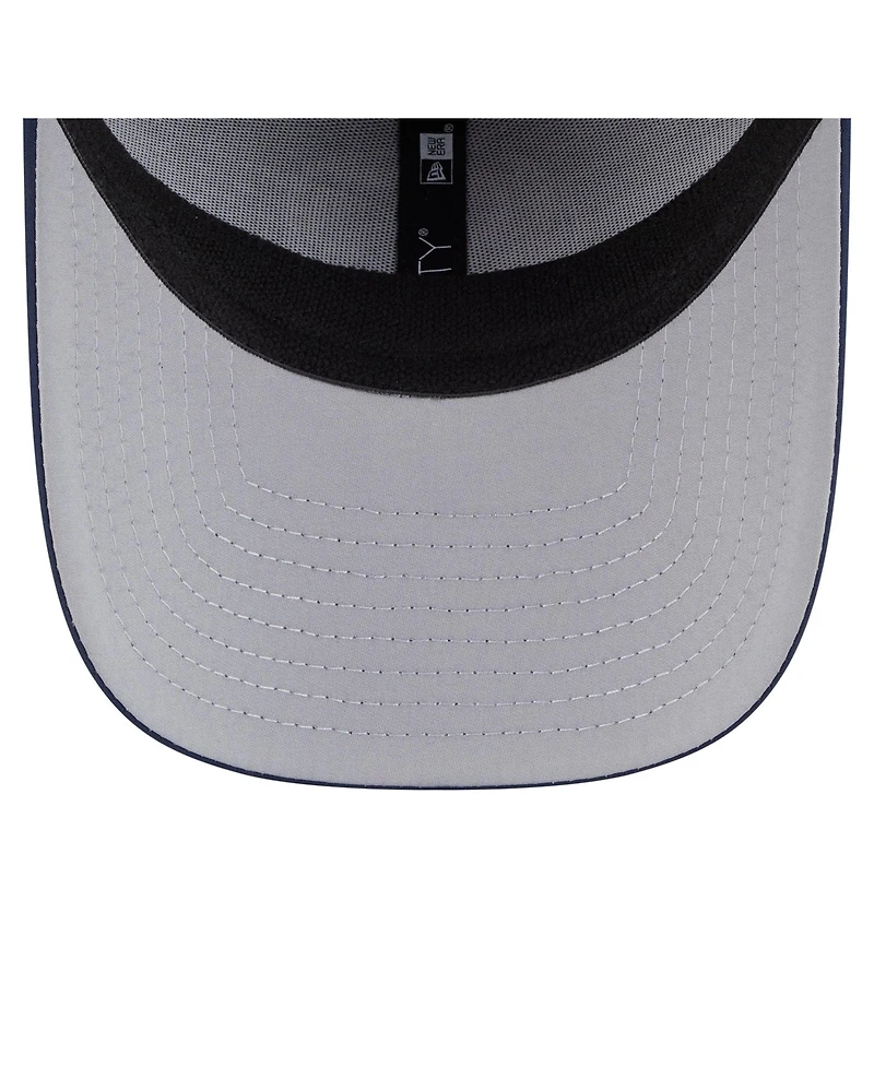 New Era Men's Blue Dallas Mavericks Featherweight Poly Rope Flex 39Thirty Hat