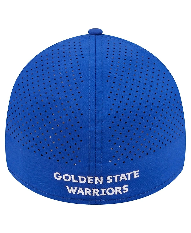 New Era Men's Royal Golden State Warriors Featherweight Poly Rope Flex 39Thirty Hat