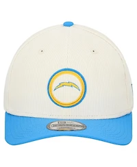 New Era Men's Stone Los Angeles Chargers Loyal Corduroy 9SEVENTY Adjustable Hat