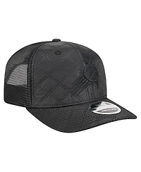 New Era Men's Black Phoenix Suns Quilted 9SEVENTY Trucker Adjustable Hat
