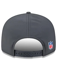 New Era Men's Charcoal Minnesota Vikings 2025 Sideline Cold Weather Split Panel 9FIFTY Snapback Hat