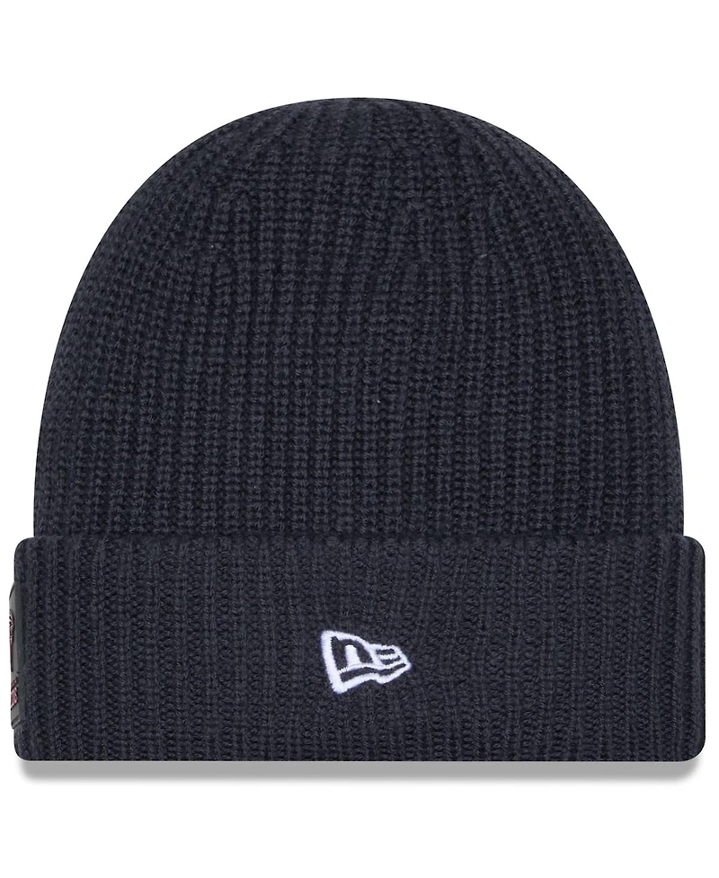 New Era Men's Charcoal Atlanta Falcons 2025 Sideline Cold Weather Cuffed Knit Hat