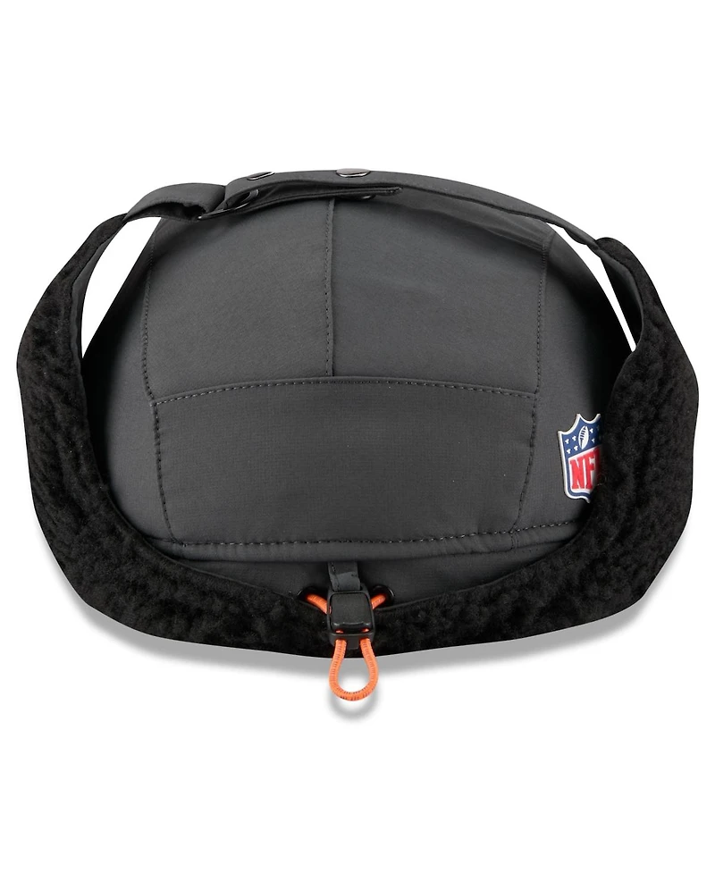 New Era Men's Charcoal Denver Broncos 2025 Sideline Cold Weather Runner Dog Ear Adjustable Hat