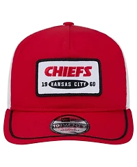 New Era Men's Red/White Kansas City Chiefs Patch 19TWENTY Adjustable Hat