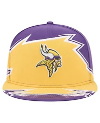 New Era Men's Purple/Gold Minnesota Vikings Break 59FIFTY Fitted Hat