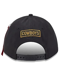 New Era x Alpha Men's Industries Black Dallas Cowboys A-Frame 9FORTY Adjustable Hat