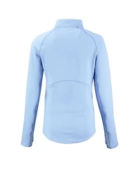 Cutter & Buck Women's Powder Blue Detroit Lions Peshastin Eco Fleece Half-Zip Sweatshirt