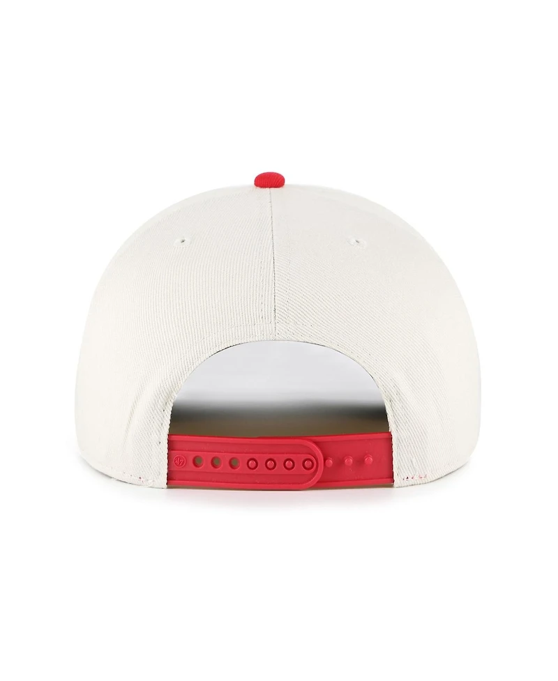 '47 Brand Men's Cream/Red Houston Rockets Pomona Two-Tone Rope Hitch Adjustable Hat